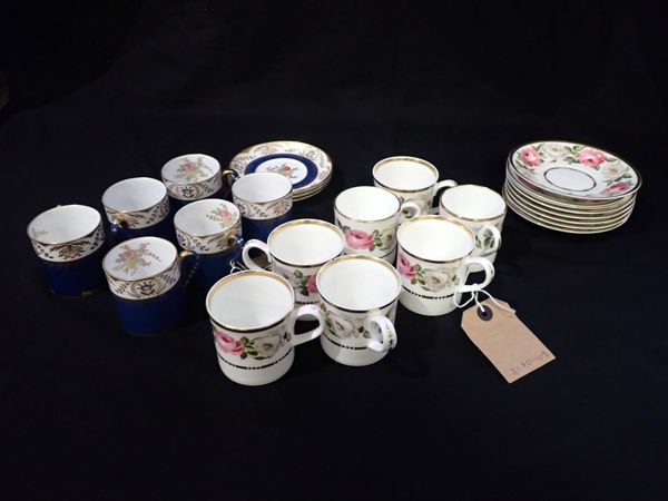 A SET OF SIX SPODE COFFEE CANS