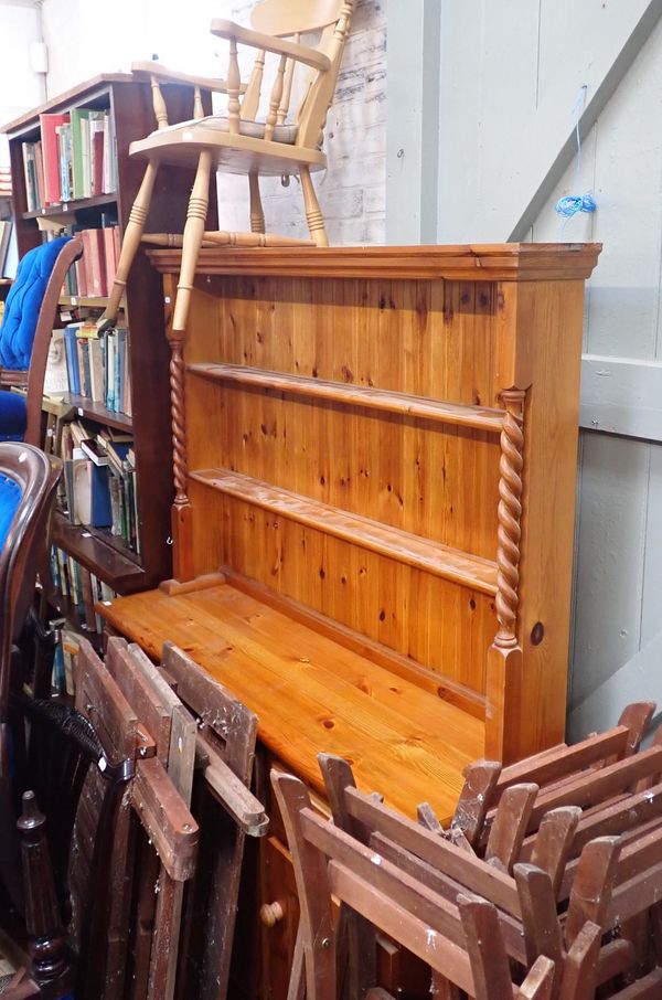 A PINE KITCHEN DRESSER