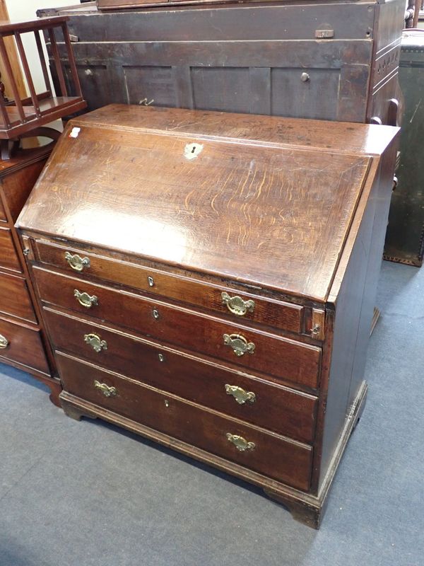 AN 18TH CENTURY OAK BUREAU