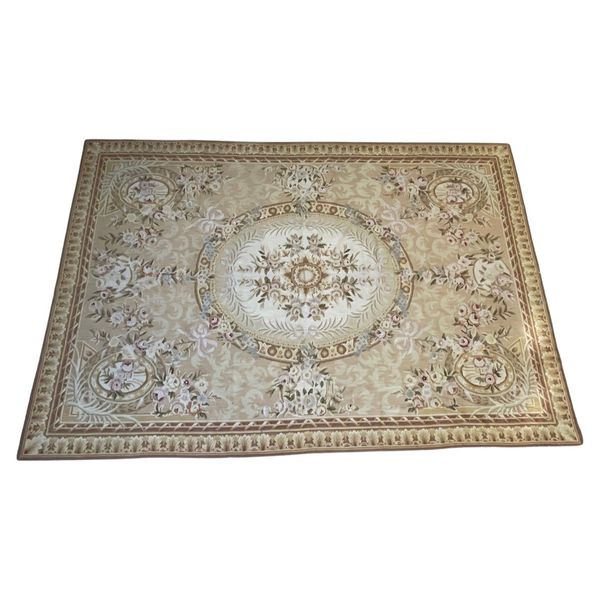 AN AUBUSSON RUG