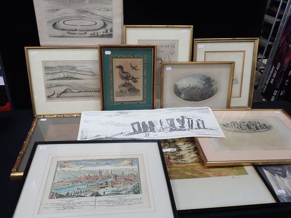 A COLLECTION OF ENGRAVINGS AND 19TH CENTURY DRAWINGS