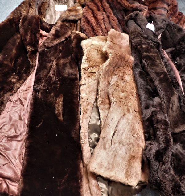 A COLLECTION OF FUR COATS