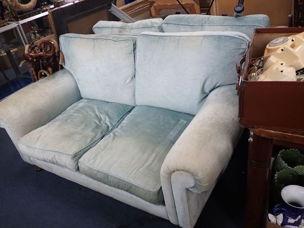 A PAIR OF LAURA ASHLEY TWO-SEATER  'KINGSTON' SOFAS