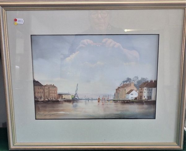 RALPH LEAPER: 'WEYMOUTH HARBOUR 1', PASTEL