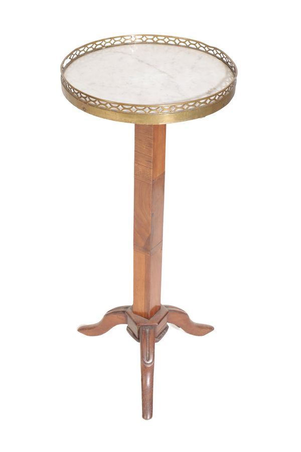 A FRENCH ADJUSTABLE GUERIDON OR FLOWER TABLE,