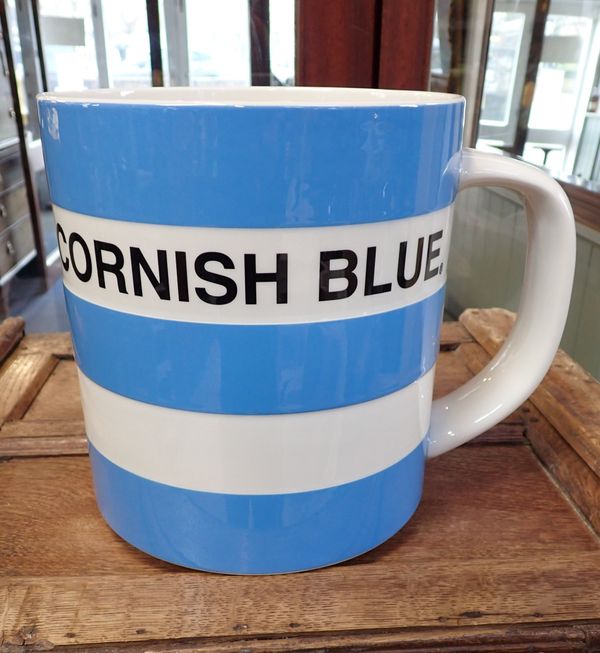 A VERY LARGE CORNISH WARE DISPLAY MUG