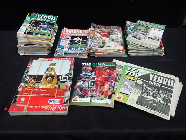 A QUANTITY OF YEOVIL TOWN AND GLOVERS FOOTBALL PROGRAMMES