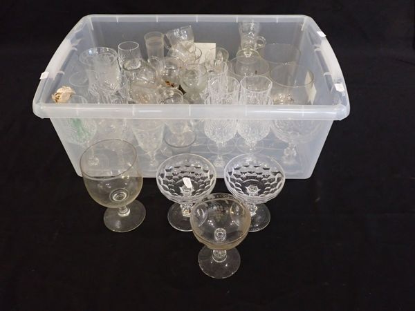 A QUANTITY OF EARLY 19TH CENTURY AND LATER DRINKING GLASSES