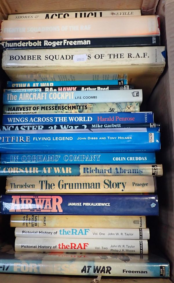 A BOX OF AVIATION BOOKS