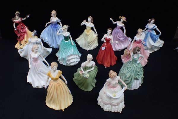 FOURTEEN ROYAL DOULTON FIGURINES