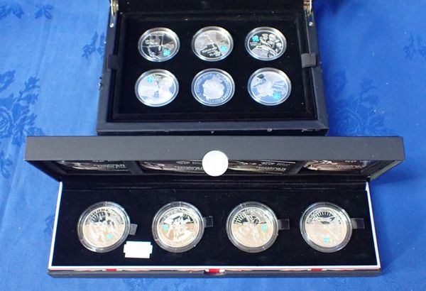 THE ROYAL MINT 'COUNTDOWN TO LONDON 2012' SILVER PROOF £5 COIN SET