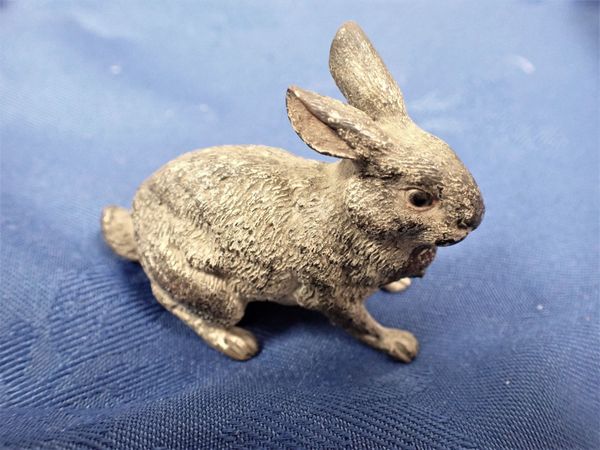 A VIENNESE COLD-PAINTED BRONZE HARE