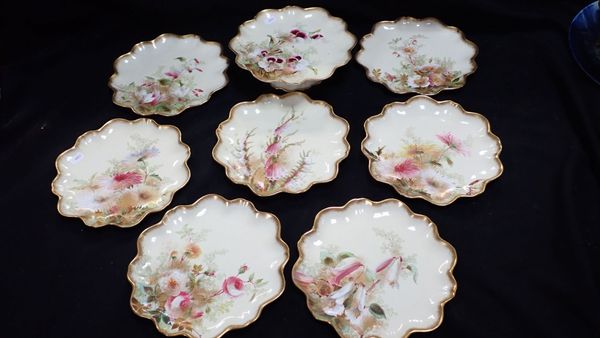 A VICTORIAN PART DESSERT SERVICE