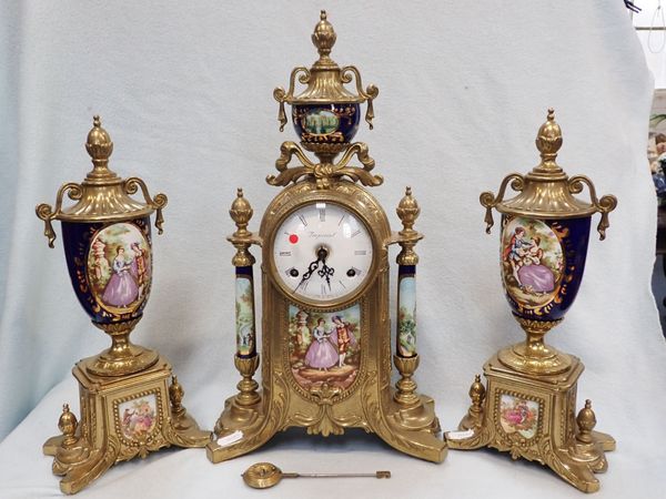 AN 18th CENTURY STYLE FRENCH GARNITURE