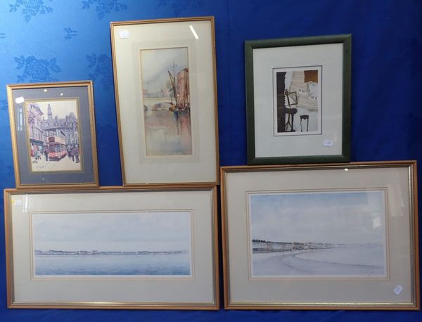 JUSTIN COOKE: TWO SIGNED PRINTS OF WEYMOUTH