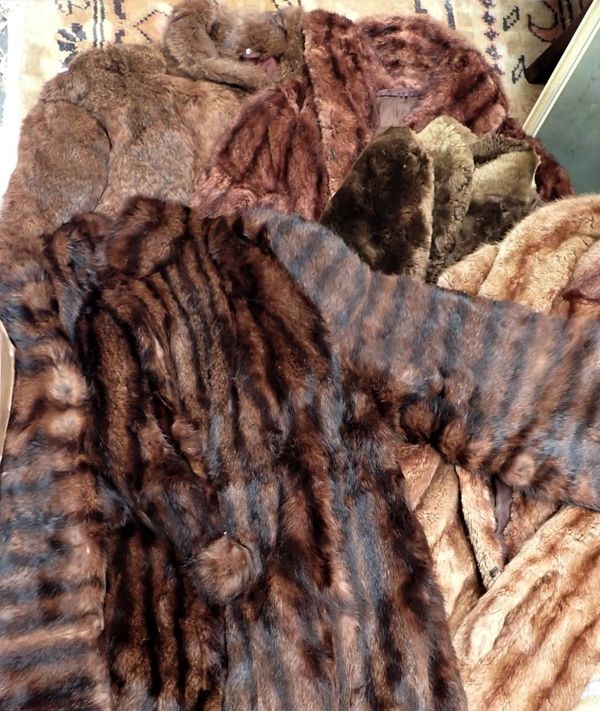 A COLLECTION OF FUR COATS