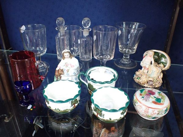 A COLLECTION OF VICTORIAN GLASSWARE