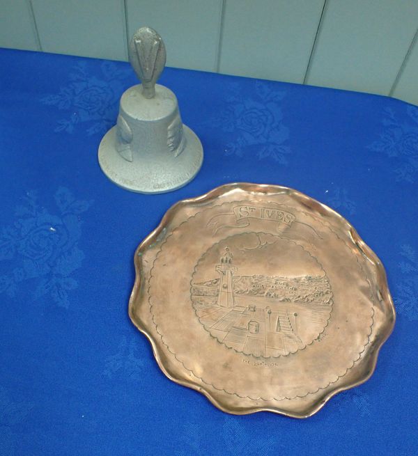 A ST IVES COPPER TRAY