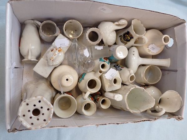 A COLLECTION OF CRESTED CHINA