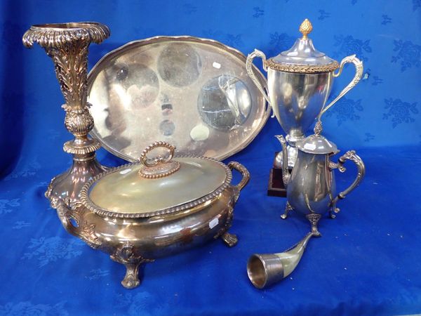 A QUANTITY OF SILVER PLATE