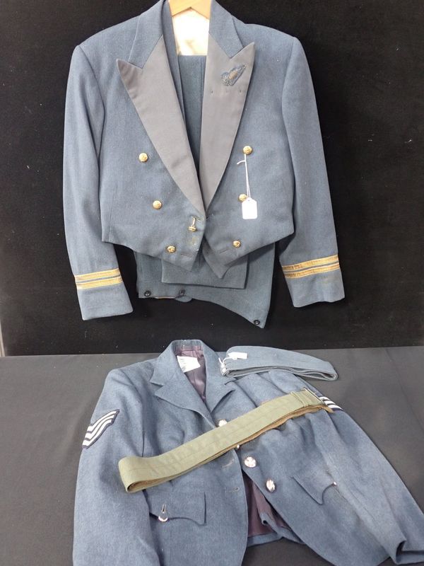 AN RAF DRESS UNIFORM; FLT. LT. K.E. HELLINGS