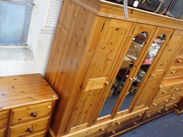 A COLLECTION OF PINE BEDROOM FURNITURE