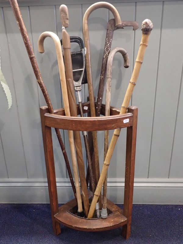 A QUANTITY OF WALKING STICKS