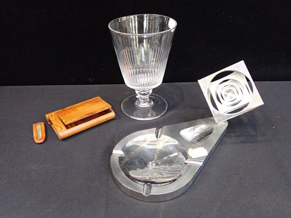 A MODERNIST METAL ASHTRAY