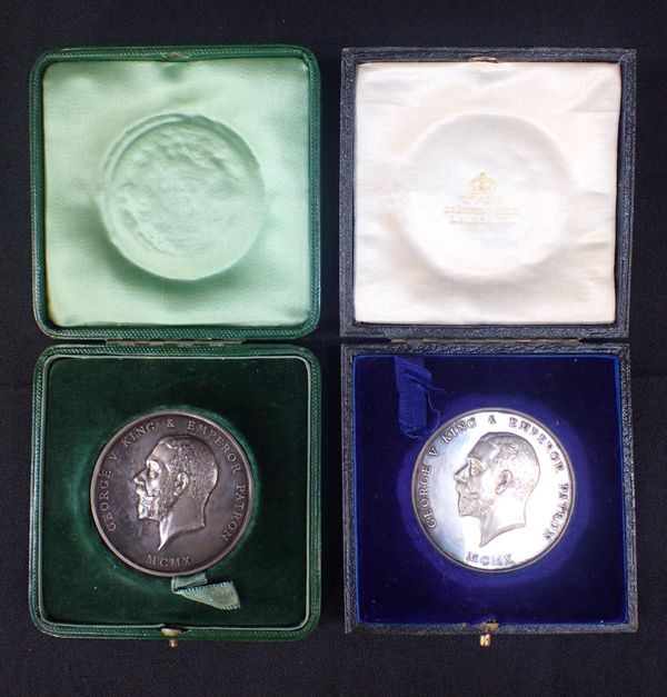 TWO GEORGE V ROYAL SOCIETY OF ART, MANUFACTURES AND COMMERCE MEDALS