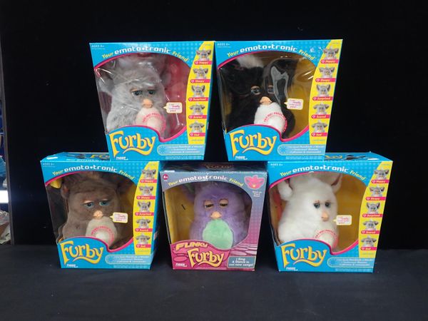 FOUR BOXED EMOTO-TRONIC FURBIES