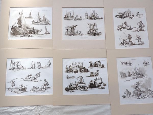 W.H. PYNE; SIX ETCHINGS OF OCCUPATIONS, 1820s