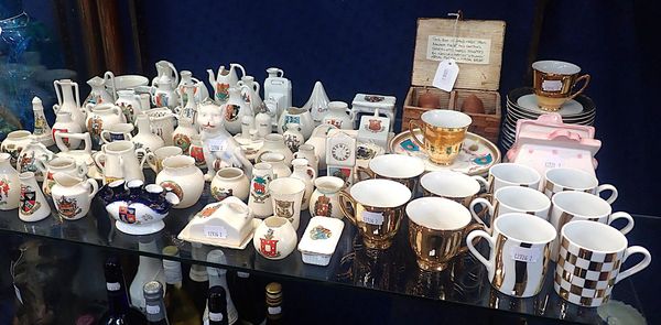 A COLLECTION OF CRESTED CHINA