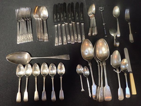 A GEORGIAN SILVER TABLESPOON