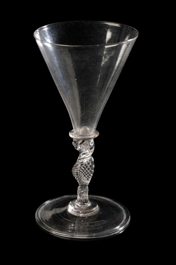 VENETIAN OR FAÇON DE VENISE WINE GLASS, EARLY 17TH CENTURY