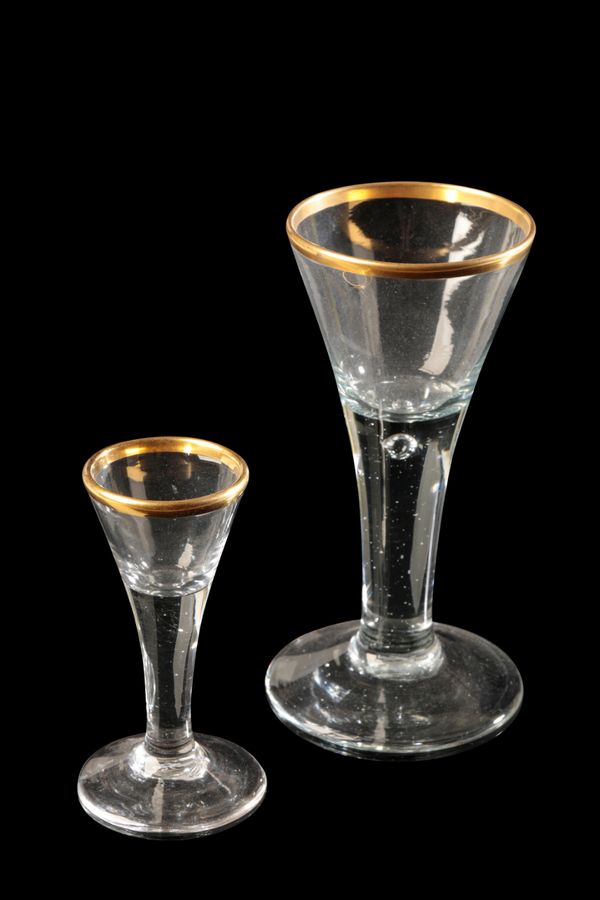 TWO LAUENSTEIN DRINKING GLASSES, 18TH / 19TH CENTURY