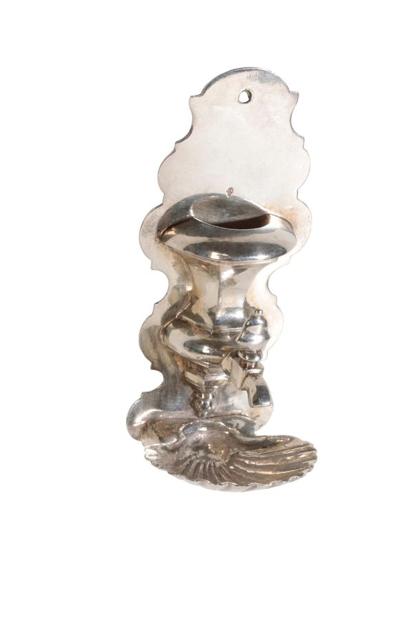 A DUTCH SILVER MINIATURE WALL FOUNTAIN