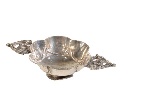 A DUTCH SILVER MINIATURE BRANDY BOWL