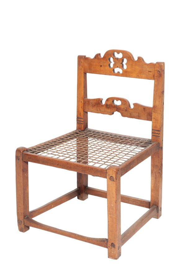 A SOUTH AFRICAN CAPE COLONY HARDWOOD LOW CHAIR,