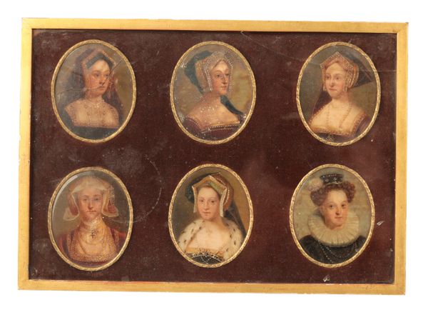 ASCRIBED TO GEORGE 'PERFECT' HARDING (1781-1853) A set of forty-eight portrait miniatures of Kings and Queens of England