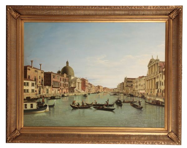 AFTER GIOVANNI ANTONIO CANAL (CANALETTO) (1697-1768) 'The Grand Canal with S. Simeone Piccolo'