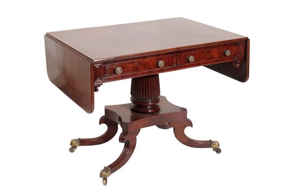 A GEORGE IV MAHOGANY SOFA TABLE,