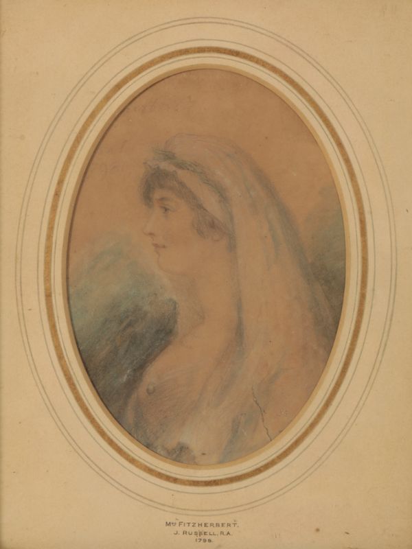 ASCRIBED TO JOHN RUSSELL (1745-1806) 'Mrs Fitzherbert'