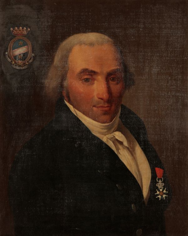 FRENCH SCHOOL, 19TH CENTURY A Directoire style head and shoulders portrait of a gentleman