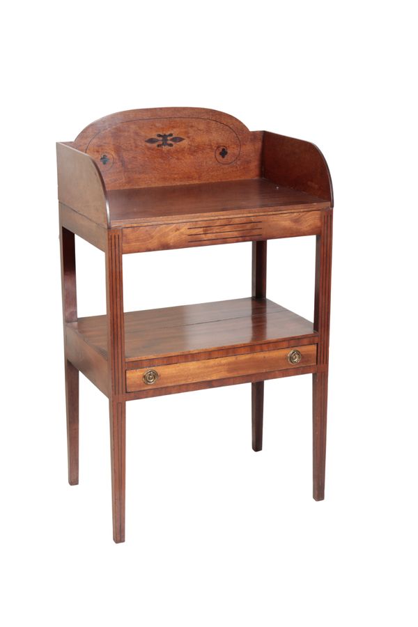 A GEORGE III MAHOGANY WASHSTAND,