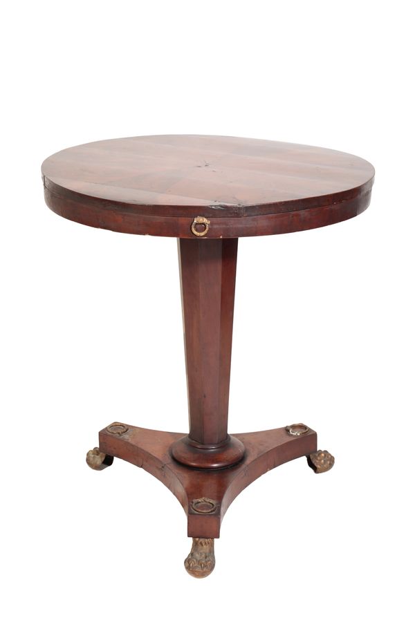 A REGENCY MAHOGANY OCCASIONAL TABLE,