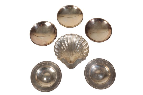 A COLLECTION OF SILVER BON BON DISHES