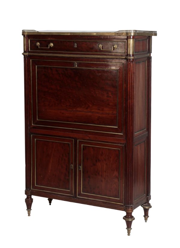 A DIRECTOIRE HARDWOOD AND GILT BRONZE MOUNTED SECRETAIRE A ABATTANT,