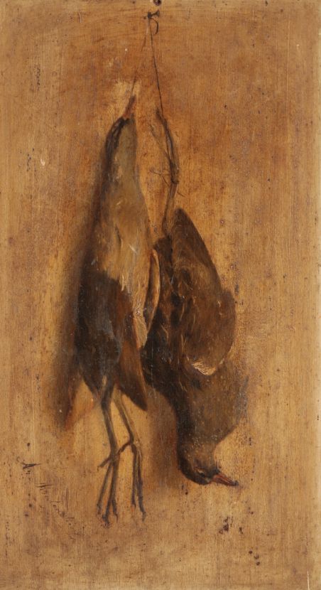 ITALIAN SCHOOL 19th/20th century, A still life study of two hanging game birds