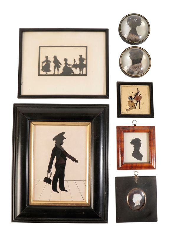 SEVEN VARIOUS SILHOUETTES AND SIMILAR PORTRAITS