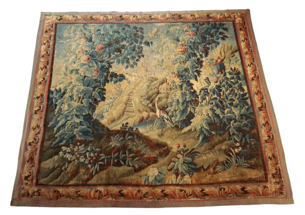 A LOUIS XV VERDURE TAPESTRY AUBUSSON,